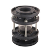 High Quality Industrial Pipe Fitting Glass Tube Inspection Glass UPVC Plastic Oil Flow Indicator Flange Sight Glass