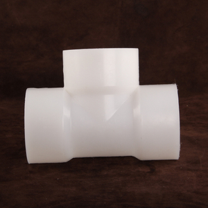 Hot Socket Fusion PVDF Tee Coupling Joint 1/2in-8in Socket Weld Anti-corrosion Acid And Alkali Prevention Tee Pipe Fitting