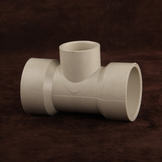 Socket Welded PPH Tee Pipe Fittings Joint Plastic pipe fittings reducing tee for industrial use