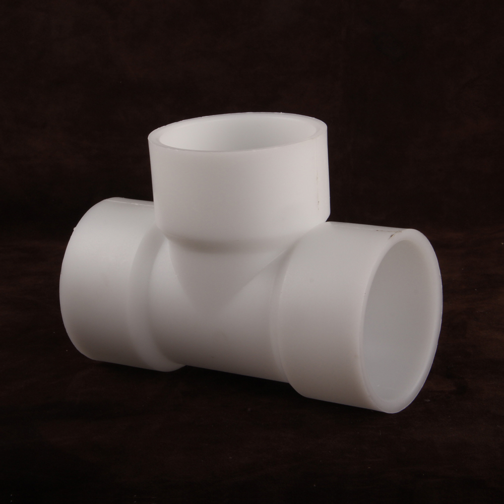 Quality High Temperature Anti-Aging Corrosion Resistant Tee Hot-melt Welded Plastic FRPP Tee Pipe Fittings
