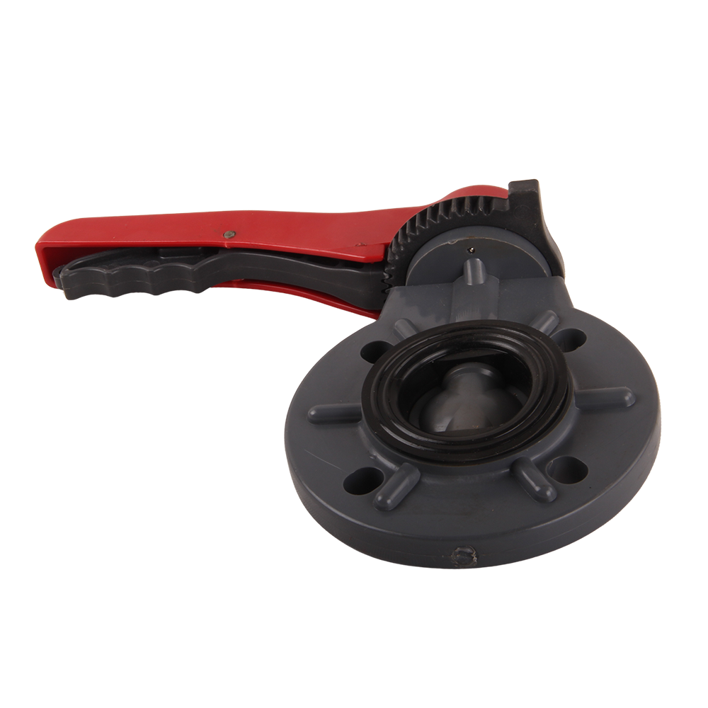 Anti Corrosion High Pressure Plastics Wafer Butterfly Valve Custom Clamp Handle UPVC Butterfly Valve