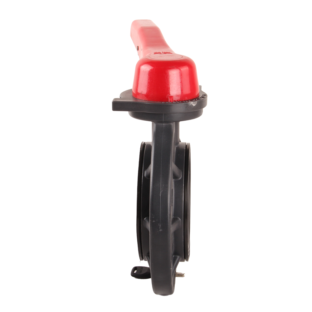 Hot Sales DIN ANSI JIS standard FRPP Lever Handle Butterfly Valve Plastic Valve for Industrial