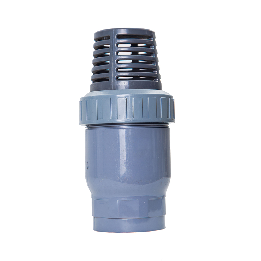 Hot Sale Factory Prices DIN ANSI Fitting Single Ball Bottom Foot Valve Pump UPVC Foot Valve with Strainer