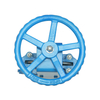 Manual Knife Gate Valve Flanged Stainless Steel DN50 - DN600 Handwhell Knife Gate Valve