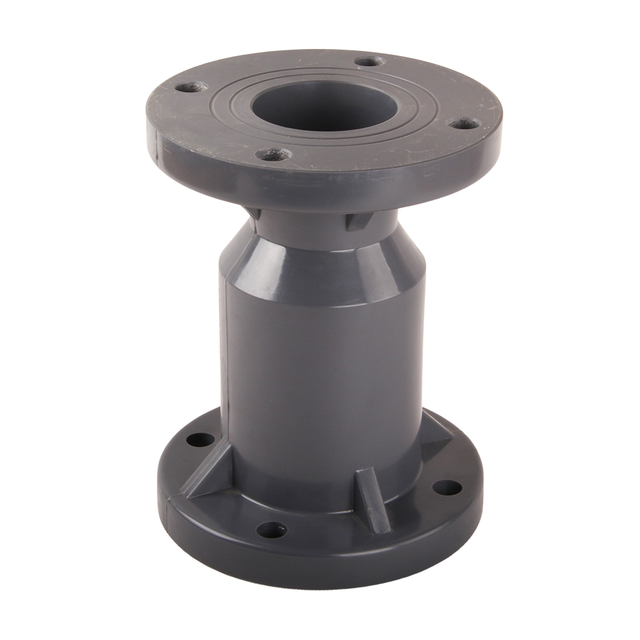 Industrial Grade Flange Type UPVC Inline Non Return Check Valve Chemical Pipeline Vertical Check Valve DN15-300 1/2-12in