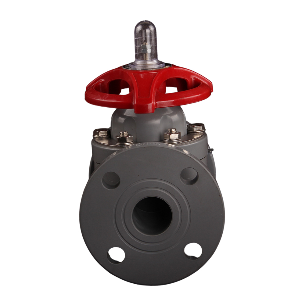 Hot Selling Corrosion-Resistant Manual Flange Ends Diaphragm Valve High Temperature CPVC Diaphragm Valve For Chemical
