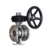 High Pressure Resistant Turbine Flanged V-Shaped Ball Valve Wear Resistant Manual Worm Gear Ball Valve