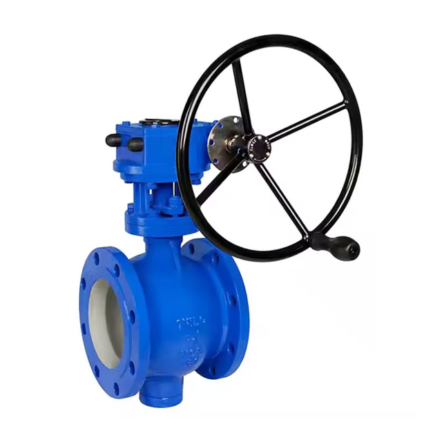 Unidirectional Sealing Eccentric Structure Ceramic Hardness Hrc88 Wear-Resistant Open Valve Chamber Pneumatic Semi-Ball Valve