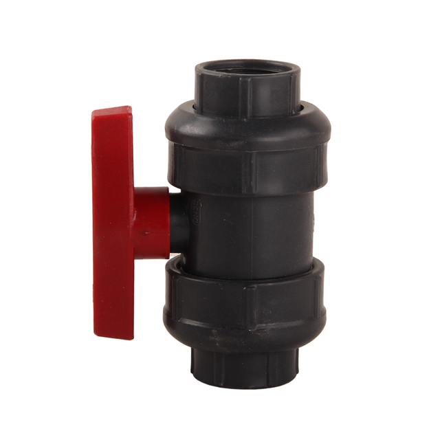 Customized OEM 1/2' -4' Inch FRPP Socket Ball Valve Anti-corrosion Thread End Plastic Ball Valve