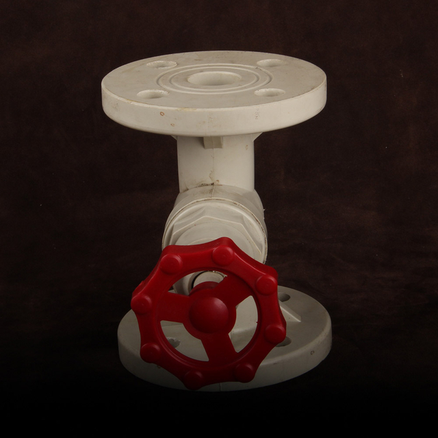 Abs Hand Wheel Flow Control PPH Dn25 - Dn150 Globe Valve Plug Type Pipe Fitting Flange End Globe Valve