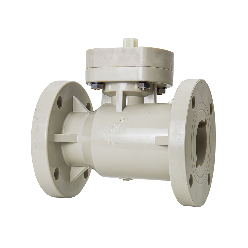 High Quality PPH Flange Ball Valve Automation Platform Supply Pipeline High Platform Ball Valve For Various Types Of Actuators