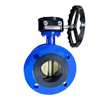 Reliable Sealing Easy Operation Spherical Ball Plate Turbine Head Flanged Connection Butterfly Valve for Water Gas Applications
