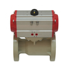 Chemical Industry Flanged Ball Valve 1/2 1 2 3 Inch - 12 Inch PPH Plastic Bodily Pneumatic Ball Valve