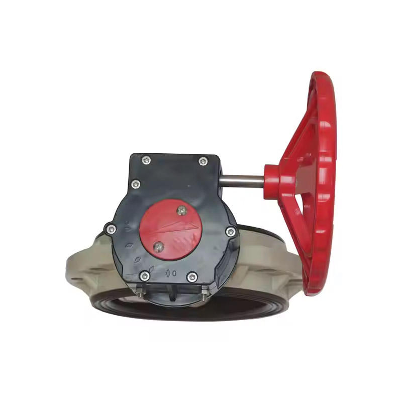 High Quality Plastic PPH Worm Gear Type Butterfly Valve DIN ANSI JIS Standard Butterfly Valve
