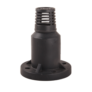High Quality Unique Design FRPP Black Plastic Foot Valve DN15 - DN250 Flange End Single Ball Bottom Foot Valve with Strainer