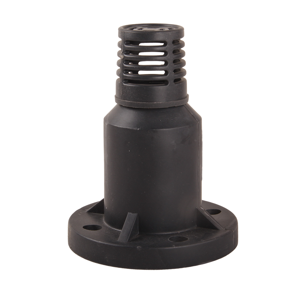 High Quality Unique Design FRPP Black Plastic Foot Valve DN15 - DN250 Flange End Single Ball Bottom Foot Valve with Strainer