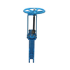 Manual Knife Gate Valve Flanged Stainless Steel DN50 - DN600 Handwhell Knife Gate Valve