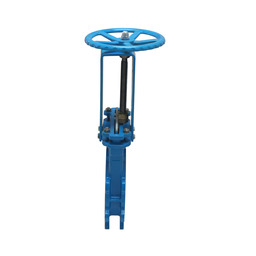 Manual Knife Gate Valve Flanged Stainless Steel DN50 - DN600 Handwhell Knife Gate Valve