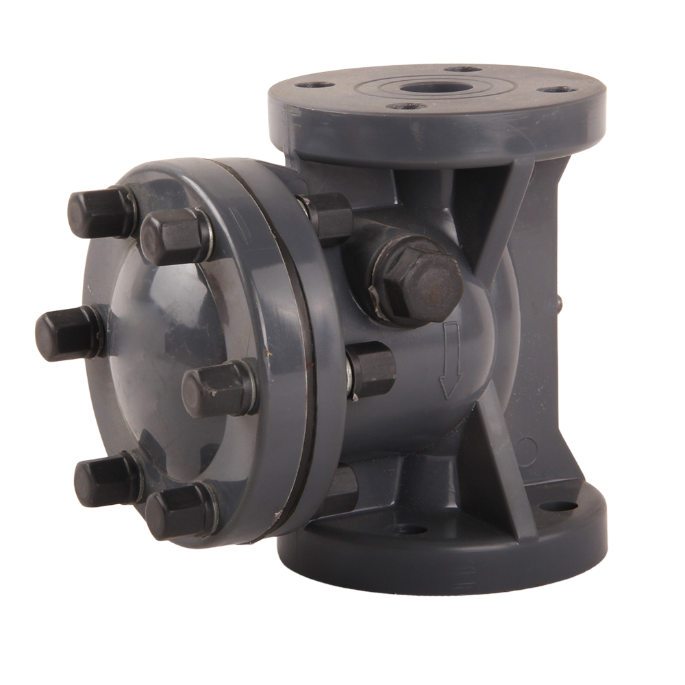 DN25 DN50 DN100 DN150 DN200 UPVC Non Return Valve Industrial Water Treatment One Way Plastic Check Valve