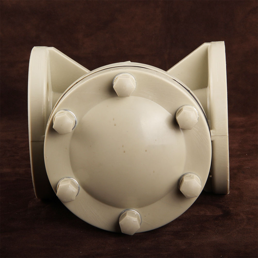 China Supplier PPH Full Plastic Check Valve Swing Flange Type Nonreturn Valve For Chemical Industry Water Treatment