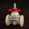 Flow Regulation Corrosion Resistant Plastic Diaphragm Valves Withstand High Temperature Flanged PVDF Diaphragm Valve