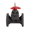 UPVC Manual Anti-corrosion Diaphragm Valve DN15-DN200 Flanged Double-layer Diaphragm Seal Diaphragm Valve