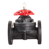 New Design Flange End Plastic Flanged Diaphragm Valve FRPP Manual Directional Control Diaphragm Valve for Water OEM Customizable