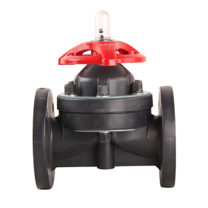 New Design Flange End Plastic Flanged Diaphragm Valve FRPP Manual Directional Control Diaphragm Valve for Water OEM Customizable