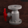 CPVC Flange Connecting Ball Valve Plastic CPVC Manual Ball Valve for Chemical Industry