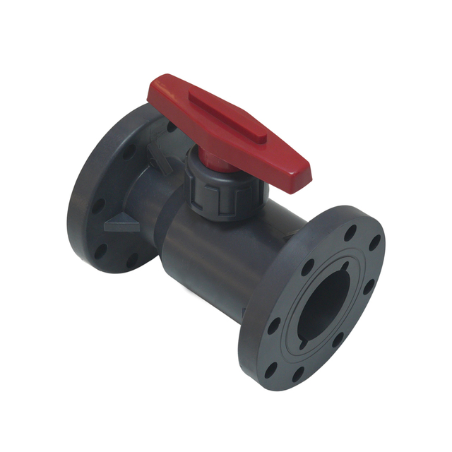 Manual Handle DN15-DN300 Plastic Ball Valve Industrial Flange Connecting FRPP Ball Valve