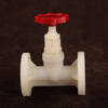 Plastic Globe Stop Valve Strong Acids Resistant Chlorine And Organic Solvents Manual PVDF Shutoff Valve