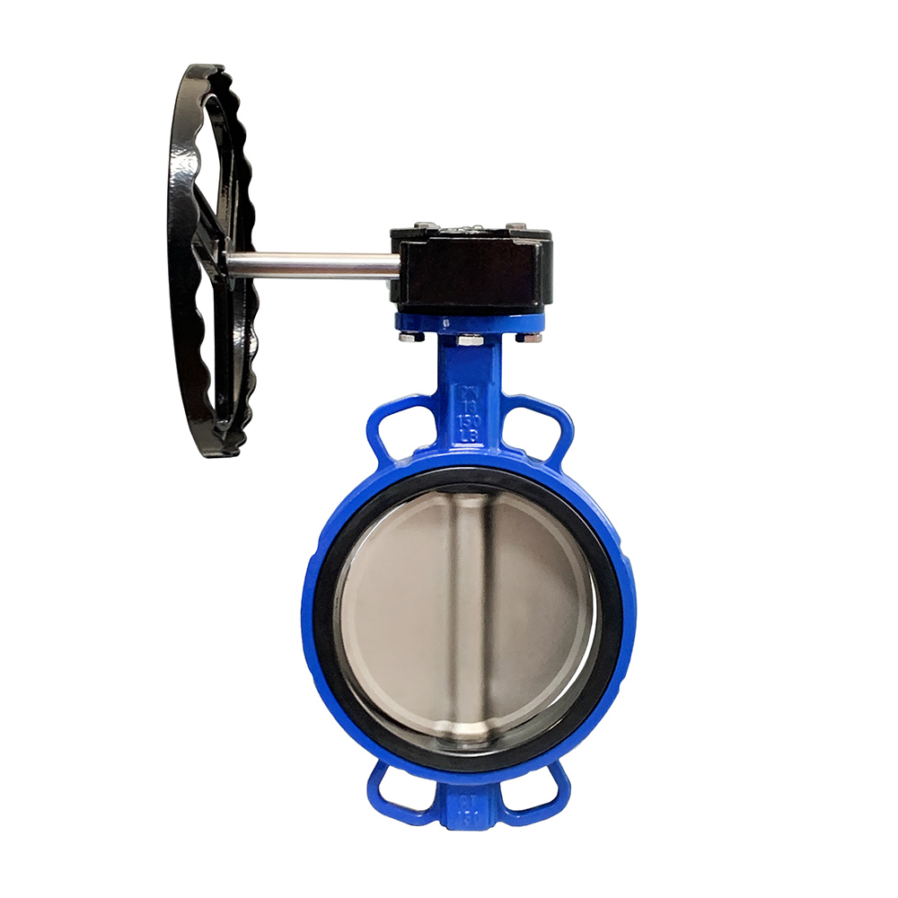 Corrosion-Resistant Efficient Flow Regulation Industrial Manual Actuator Turbine Wafer Butterfly Valve for Industrial Pipelines