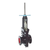 Professional Factory Manual Mine Slurry Valve Crabon Steel DN100~DN500 Knife Gate Valve