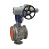 Electric Actuator Multi Turn Full Bore V-shaped Ball Valve Stainless Steel Chemical Industry Flange V Type Ball Valve