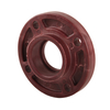 Brown Red FRPP Pipe Fittings DN15 ~DN400 Socket Welding Integrated Flanges 1/2in-16in