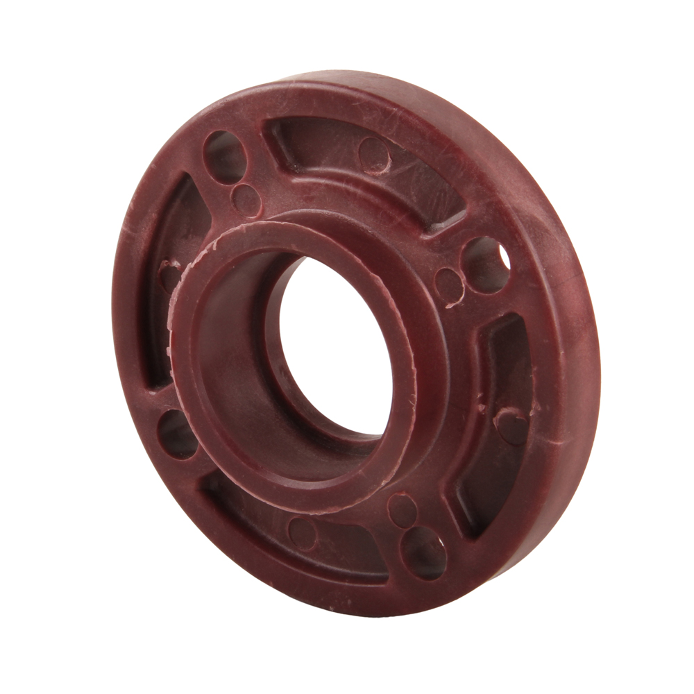 Brown Red FRPP Pipe Fittings DN15 ~DN400 Socket Welding Integrated Flanges 1/2in-16in