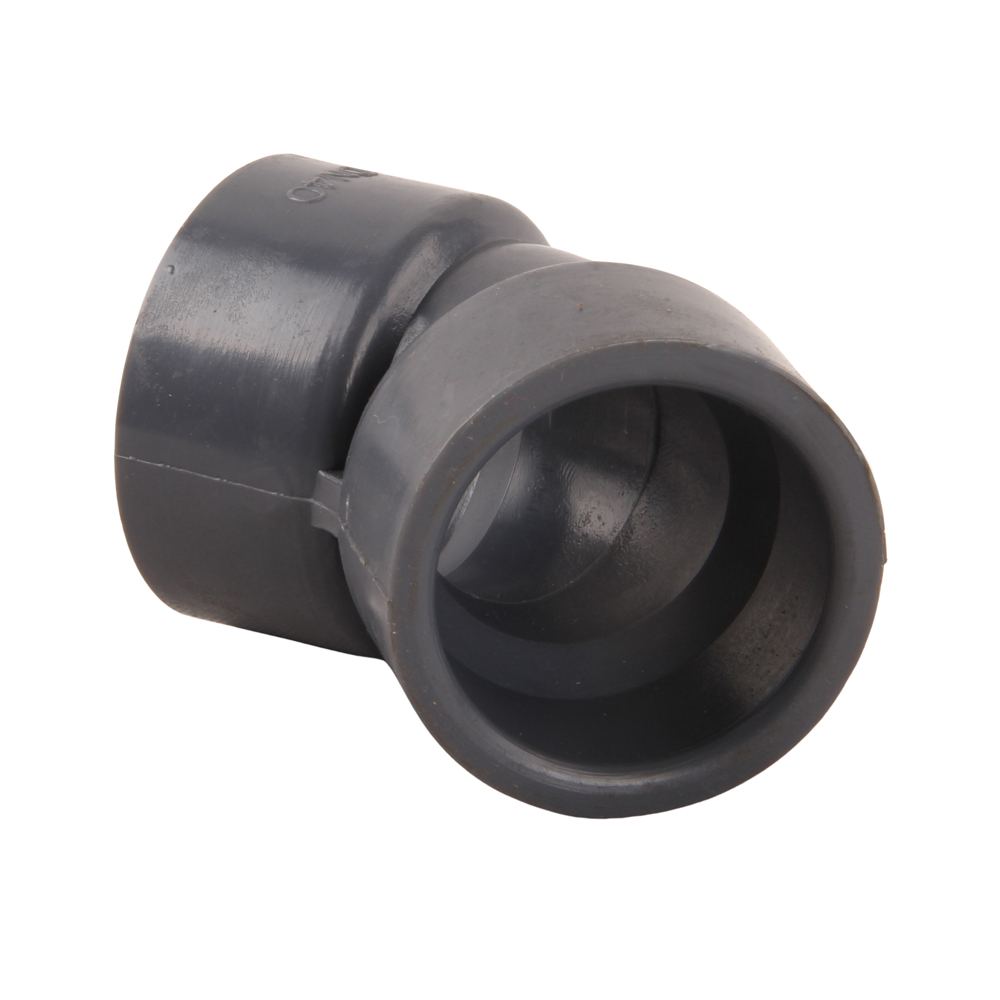 Factory Direct Supply DN15 DN20 DN25 DN32 DN40 DN50 Plastic UPVC 45 Degree Elbow GB Standard Elbow Pipe Fitting For Water Supply