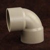 China Manufacturer PPH 90 Degree Elbow Socket Welded Fittings Chemical Pipe Fitting Plastic Joint Accessories