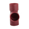 Reddish Brown Plastic Socket Welded Tee DN15 - DN400 1/2