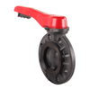 Hot Sales DIN ANSI JIS standard FRPP Lever Handle Butterfly Valve Plastic Valve for Industrial