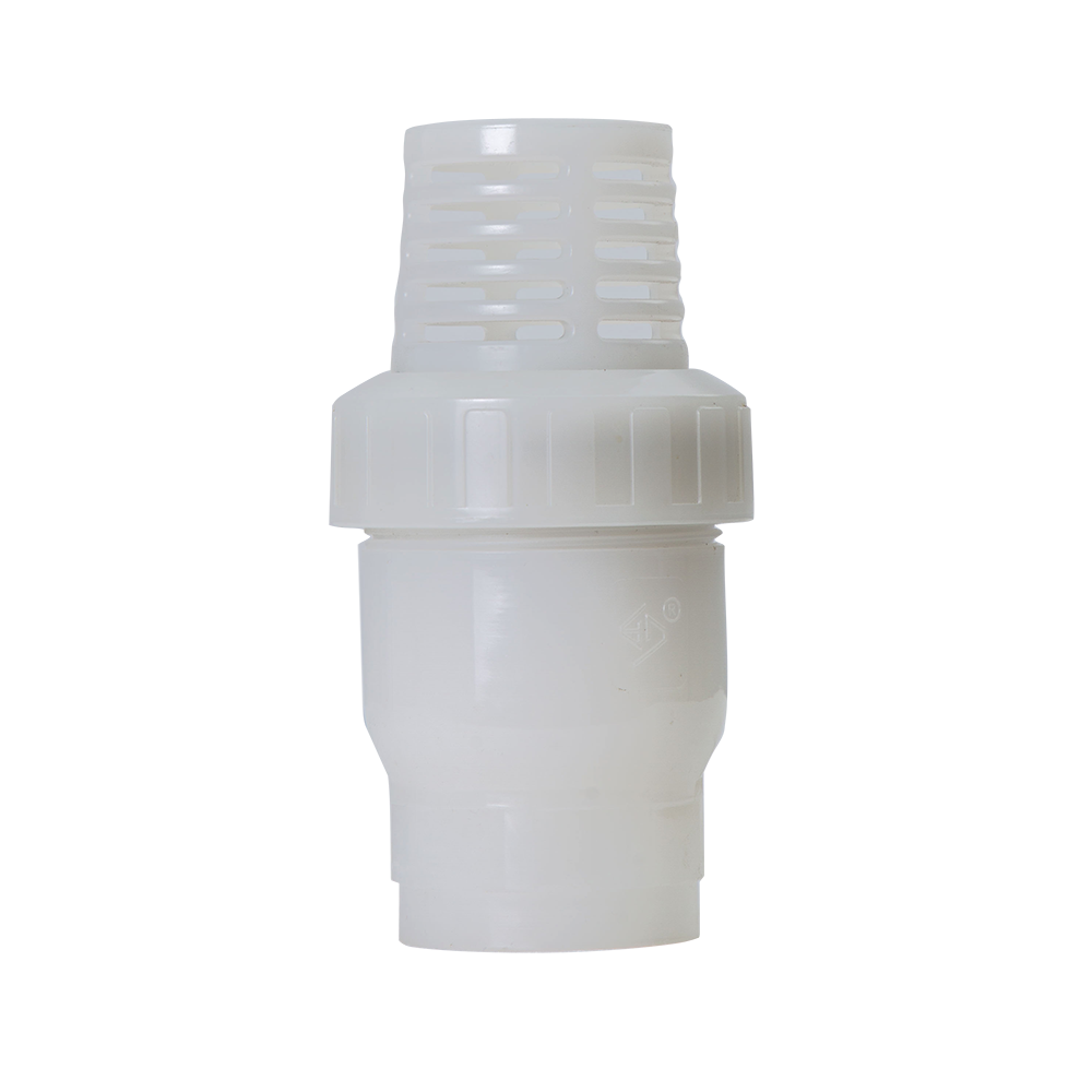 High Pressure Plastic PVDF Flanged Union Type Foot Valve Industrial Bottom Valve for Chemical Industry
