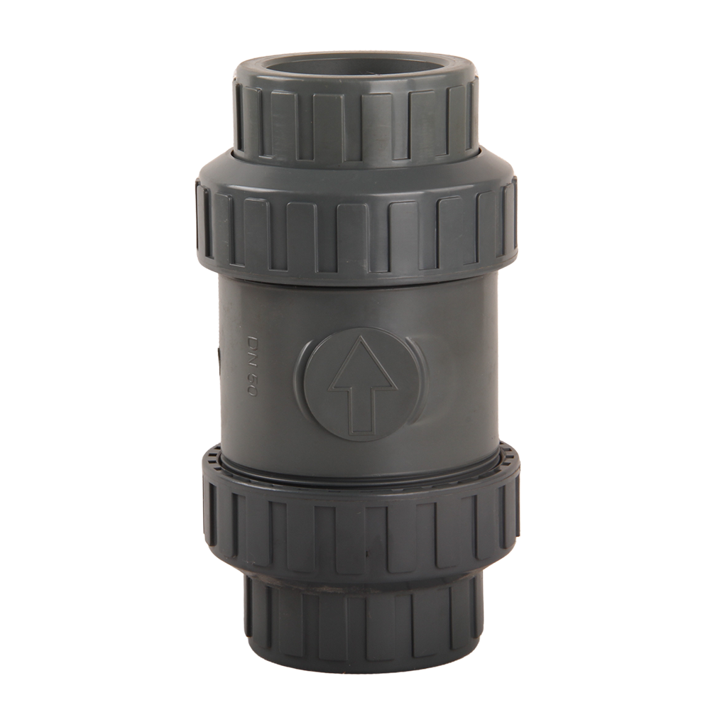 Factory Sale UPVC True Union Ball Valve Plastic Valve Fittings True Union Spring Check Valve
