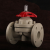 Durable Performance PPH Flanged Diaphragm Valve 1/2in-12in Soft Seal Manual Through Way Plastic Diaphragm Valve for Waste Water