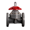 Hot Selling Corrosion-Resistant Manual Flange Ends Diaphragm Valve High Temperature CPVC Diaphragm Valve For Chemical