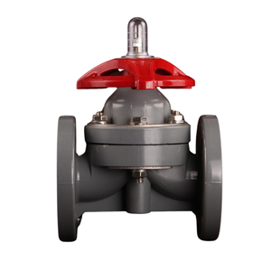 Hot Selling Corrosion-Resistant Manual Flange Ends Diaphragm Valve High Temperature CPVC Diaphragm Valve For Chemical
