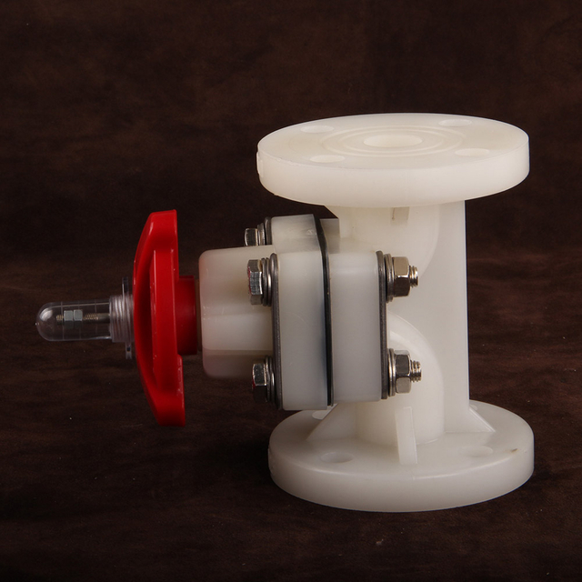 High Quality Sealing Material Flanged Diaphragm Valves Flow Regulation PVDF Diaphragm Valve