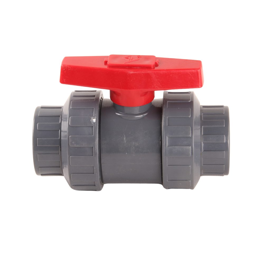 Full Flow True Union Socket End Screw Ball Valve CPVC Double True Joint Manual Double Union Thread End Ball Valve