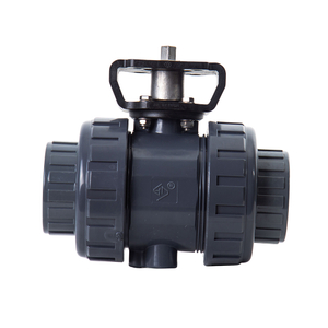 Corrosion Resistance Socket True Union Ball Valve UPVC Double Union Socket Ball Valve For Automation Platform