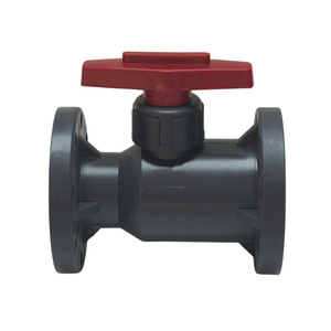 Manual Handle DN15-DN300 Plastic Ball Valve Industrial Flange Connecting FRPP Ball Valve