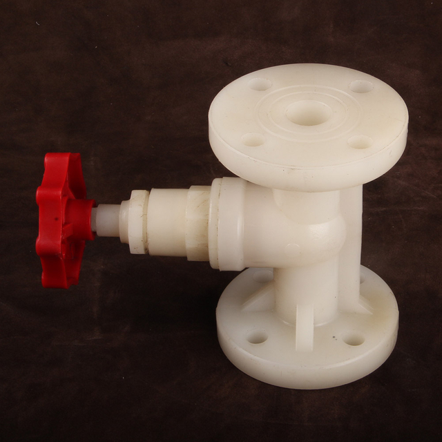 Plastic Globe Stop Valve Strong Acids Resistant Chlorine And Organic Solvents Manual PVDF Shutoff Valve